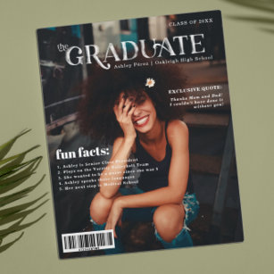 Fun Facts   Graduate Magazine Cover Foto Plaque Fotoplatte