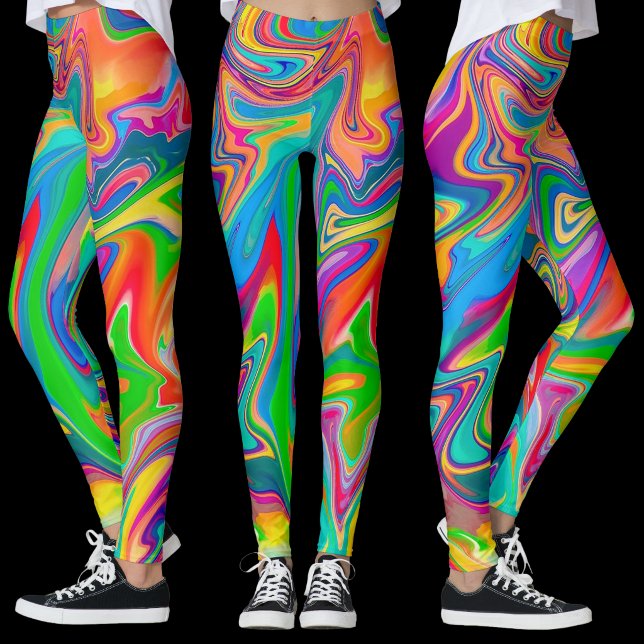 Fun Fair Color Swirl Leggings (Von Creator hochgeladen)