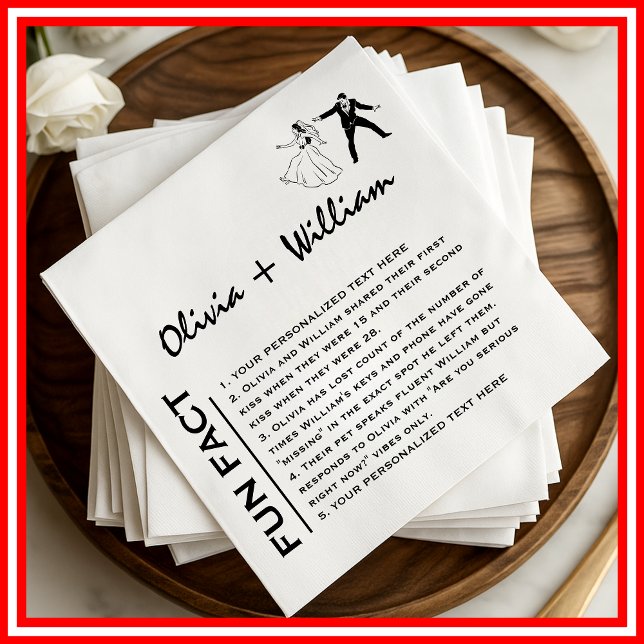 Fun Fakt Moderne Elegante Minimalistisch Moderne H Serviette (Von Creator hochgeladen)