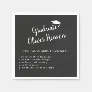 Fun Fakt über die Graduate Simple Graduation Party Serviette