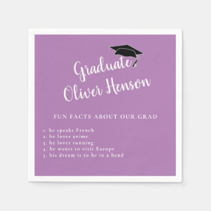 Fun Fakt über die Graduate Simple Graduation Party Serviette