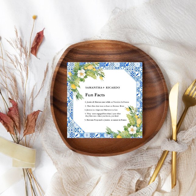 Fun Fakten über die Zitronenhochzeit Serviette (Von Creator hochgeladen)