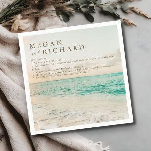 Fun-Fakten zum Thema Hochzeiten am Strand Serviette