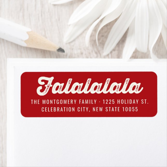 Fun Falalala Bold Script Moderne Ferienadresse (Insitu)