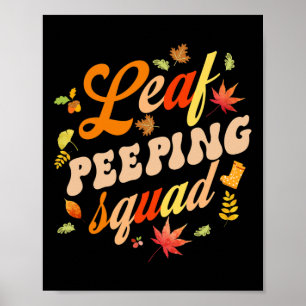 Fun Fall Saison Blätter Bunnyer Leaf Bunnying Squa Poster