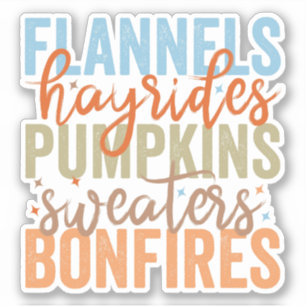 Fun Fall Vibes Aufkleber