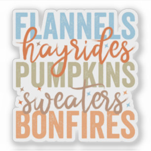 Fun Fall Vibes Aufkleber