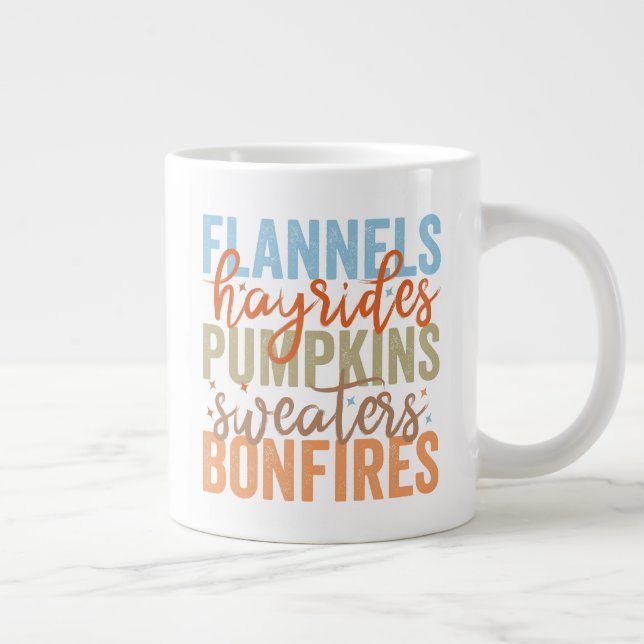 Fun Fall Vibes Jumbo-Tasse (Rechts)