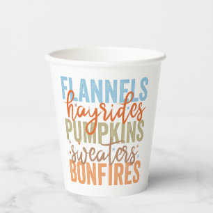 Fun Fall Vibes Pappbecher