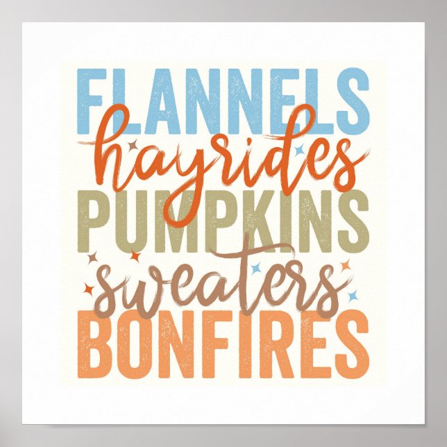 Fun Fall Vibes Poster (Vorne)