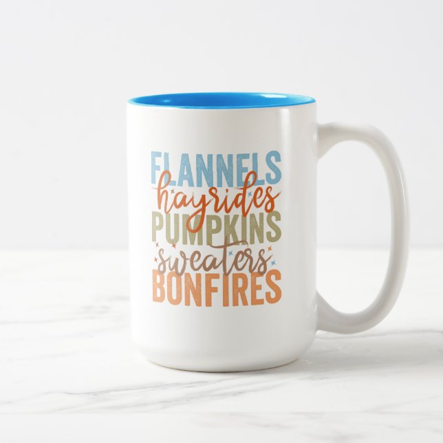 Fun Fall Vibes Zweifarbige Tasse (Rechts)