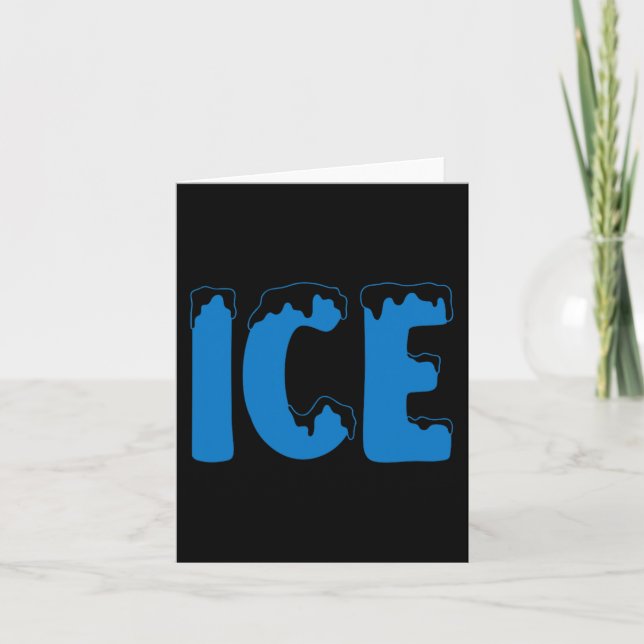 Fun Familie Halloween Kostüm Eis und Ba Karte (Vorderseite)