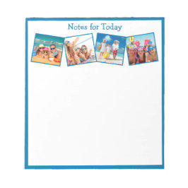 Fun Family Fotos Blue Notes for Today Notizblock