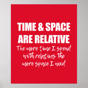 Fun Family Quote Typografie Red Poster