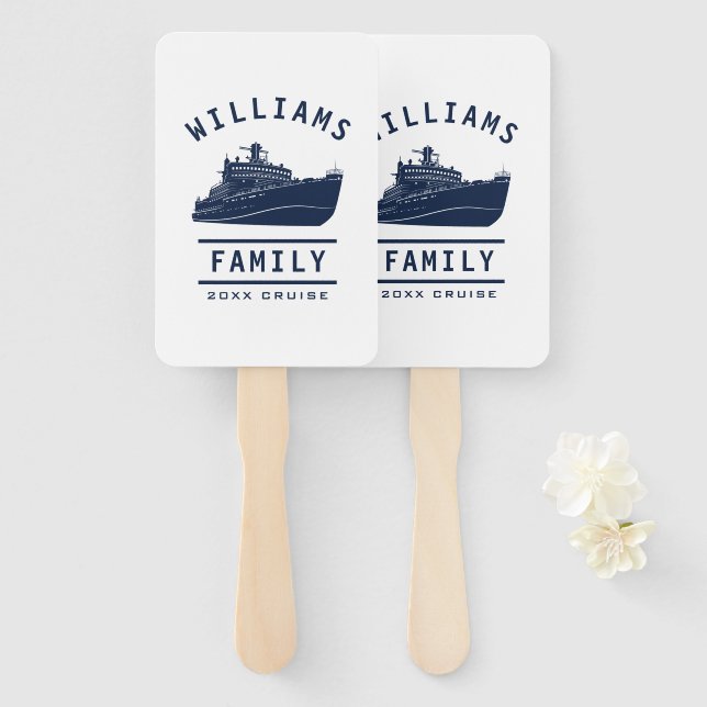 Fun Family Wiedersehen Sommerurlaub Schiff Kreuzfa Fächer (Vorne und Hinten)