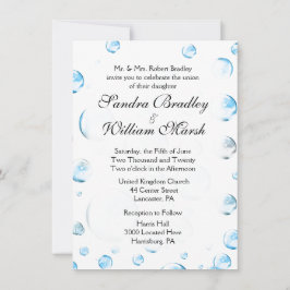 Fun Fantasy Bubbles Hochzeit Einladung