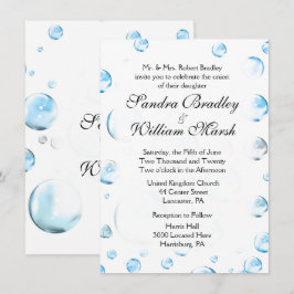 Fun Fantasy Bubbles Hochzeit Einladung