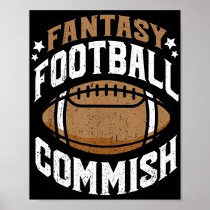 Fun Fantasy Football EU-Kommissar Männer Poster