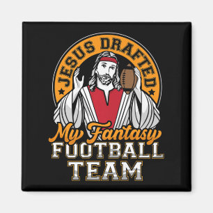 Fun Fantasy Football Jesus hat mein Team Männer Wo Magnet