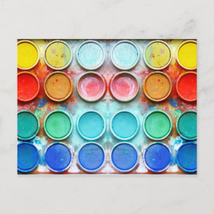 Fun Farbe Box Postkarte