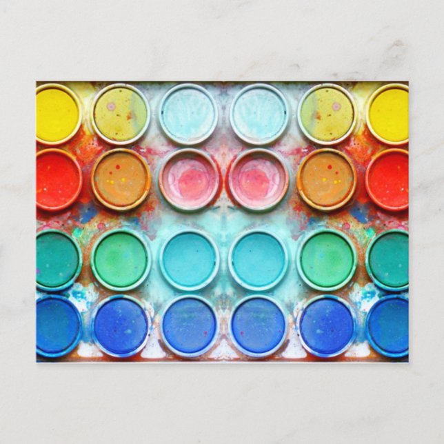 Fun Farbe Box Postkarte (Vorderseite)