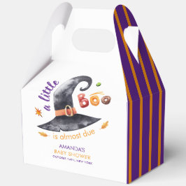 Fun farbenfrohe kleine Boo-Hexenhut-Baby-Dusche Geschenkschachtel