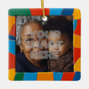 Fun farbenfrohe Mosaikgrenzen für Ihre Fotos Keramikornament