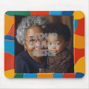 Fun farbenfrohe Mosaikgrenzen für Ihre Fotos Mousepad