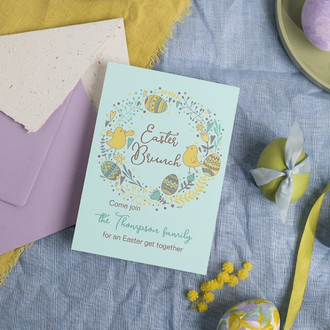 Fun farbenfrohe Osterfeier Ei Hunt Einladung (Von Creator hochgeladen)