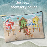 Fun farbenfrohe Strandkabinen Wasser Monogramm Zubehörtasche<br><div class="desc">Genießen Sie diese bunte Strandhütte-Szene - entspannen Sie sich und bleiben Sie dort,  wann immer Sie wollen. Fügen Sie einfach Ihr Monogramm in die Strandtasche - perfekt für Ihren Sommertag oder als schönes Geschenk. Alle Fragen zum Design,  senden Sie einfach einen Chat und wir freuen uns,  Ihnen zu helfen.</div>