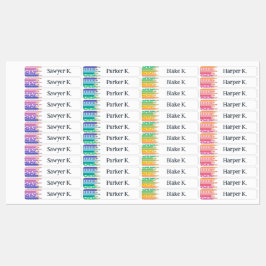 Fun farbige Stifte hinzufügen Etiketten