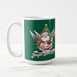 Fun Father Christmas Gitarre Jingle Bell Rock Kaffeetasse
