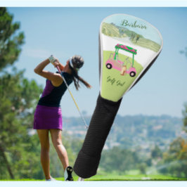 Fun Fem Golf Cart Landschaftlicher Personalisierte Headcover