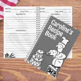 Fun Female Cook Dekorieren Cake Recipe Notebook Notizbuch