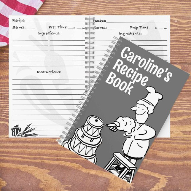 Fun Female Cook Dekorieren Cake Recipe Notebook Notizbuch (Von Creator hochgeladen)