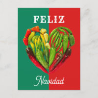 Fun Festive Feliz Navidad Chili Paprikaschoten Her