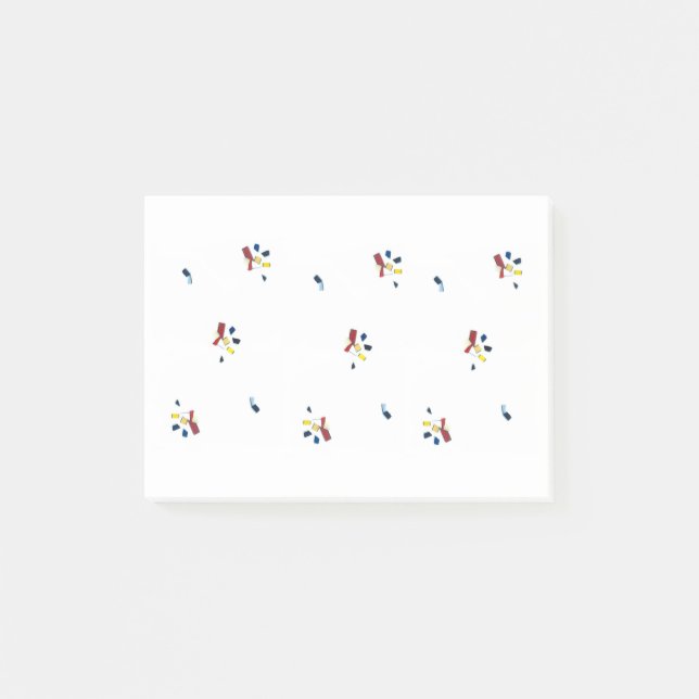 "Fun-fetti" Hinweise nach der Veröffentlichung Post-it Klebezettel (Vorderseite)