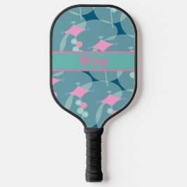 Fun Fifties Abstrakt Boomerang Muster Design Pickleball Schläger