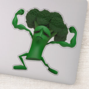 Fun Fighting Broccoli Aufkleber - Anpassbares Quir