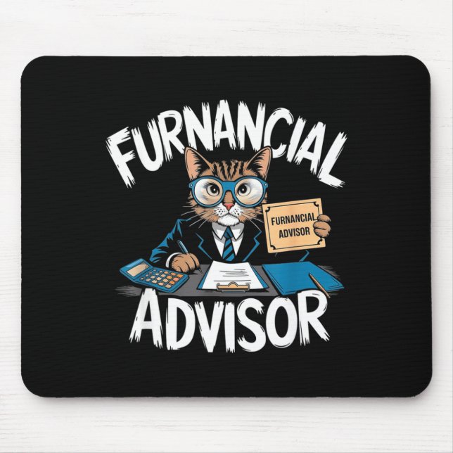 Fun Financial Planner Gift Funny Retirement Adviso Mousepad (Vorne)
