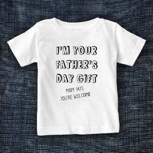 Fun First Vatertag Geschenk von Kids Spaß Funny Baby T-shirt
