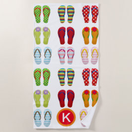 Fun Flip Flops Personalisiert Strandtuch