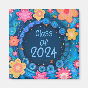 Fun Floral Girlie Class of 2024 Inspirivity Magnet