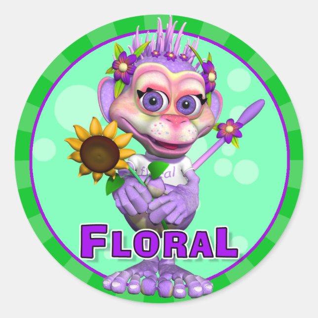Fun Floral Stickers (Vorderseite)