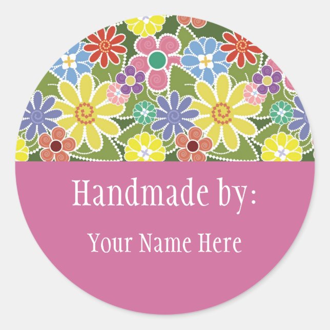 Fun Florals Bright Sticker (Vorderseite)