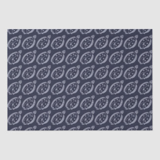 Fun Flounder Fisch im Licht Lila auf Deepest Blue Seidenpapier