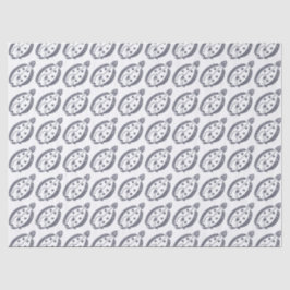 Fun Flounder Fisch in tiefblau und weiß Seidenpapier