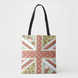 Fun Folk Quilt Britische Union Jack Blume braun