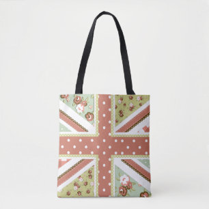 Fun Folk Quilt Britische Union Jack Blume braun