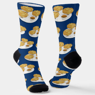 Fun Food Lächeln Latkes Hanukkah Socken